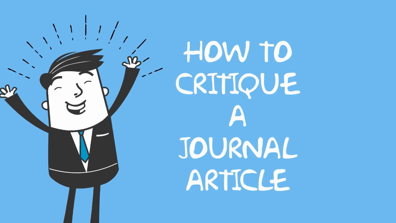 How to Critique a Journal Article